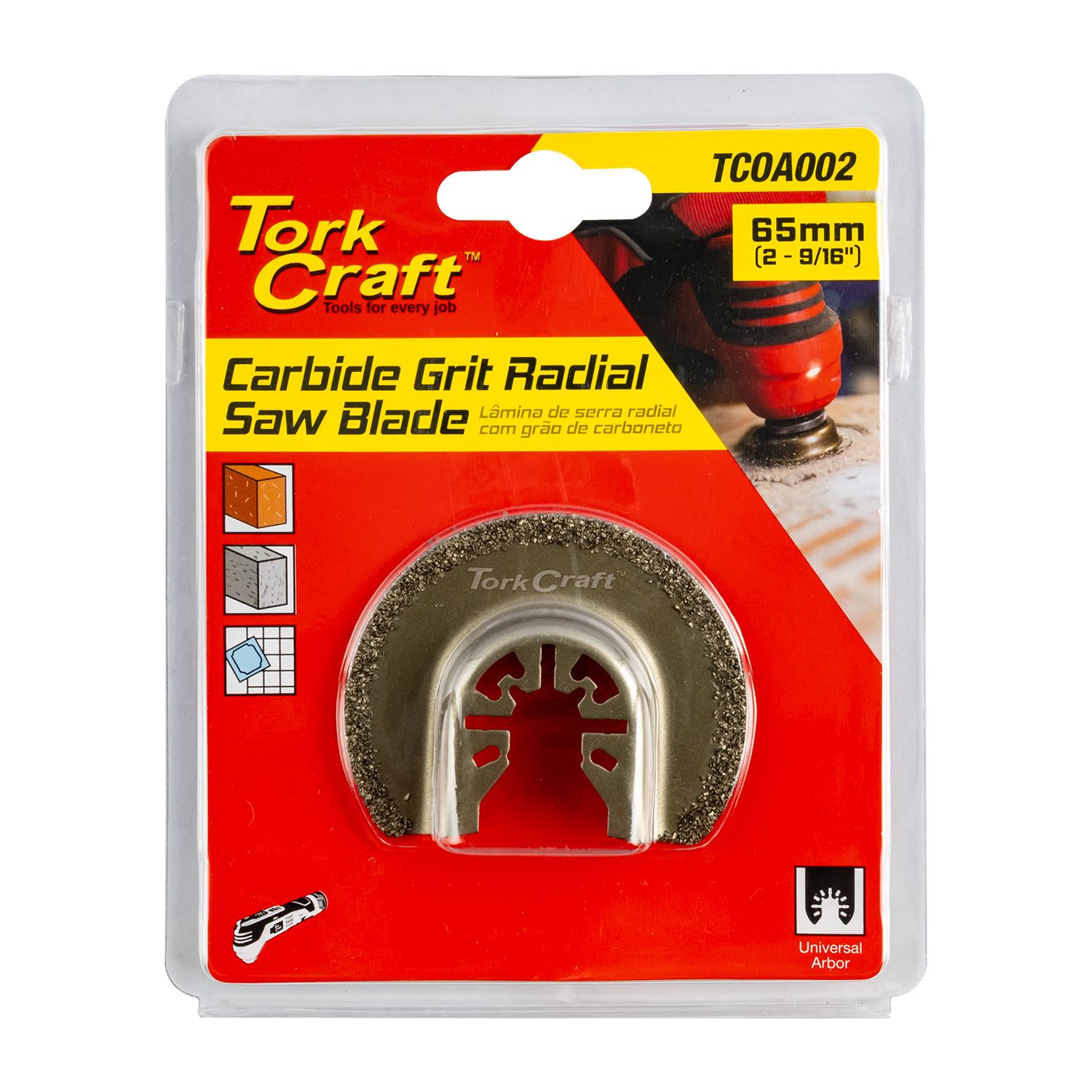 TORK CRAFT  TCOA002 Quick Change Carbide Grit Radial Saw Blade 65mm