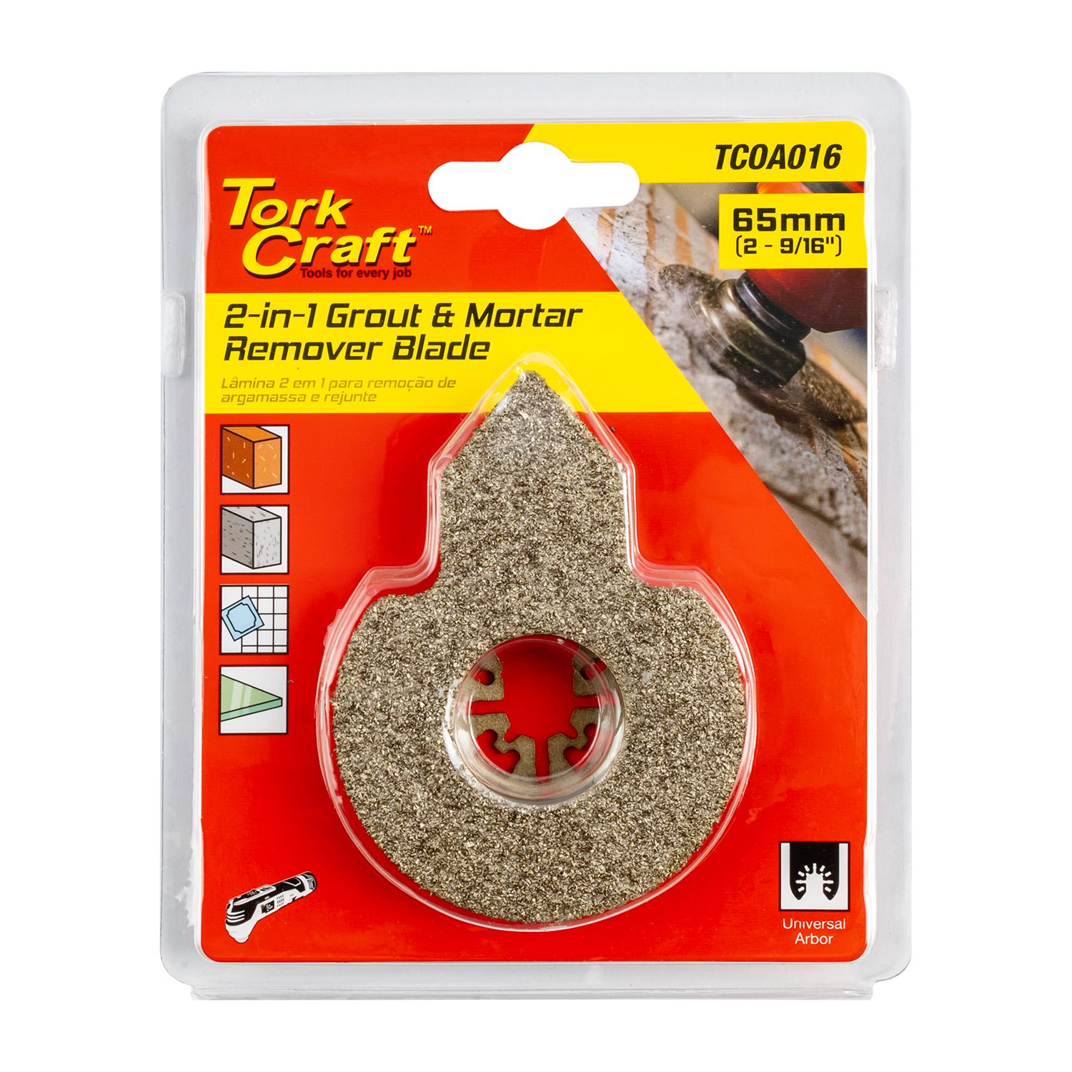 TORK CRAFT  TCOA016 Quick Change Grout And Mortar Remover 65mm