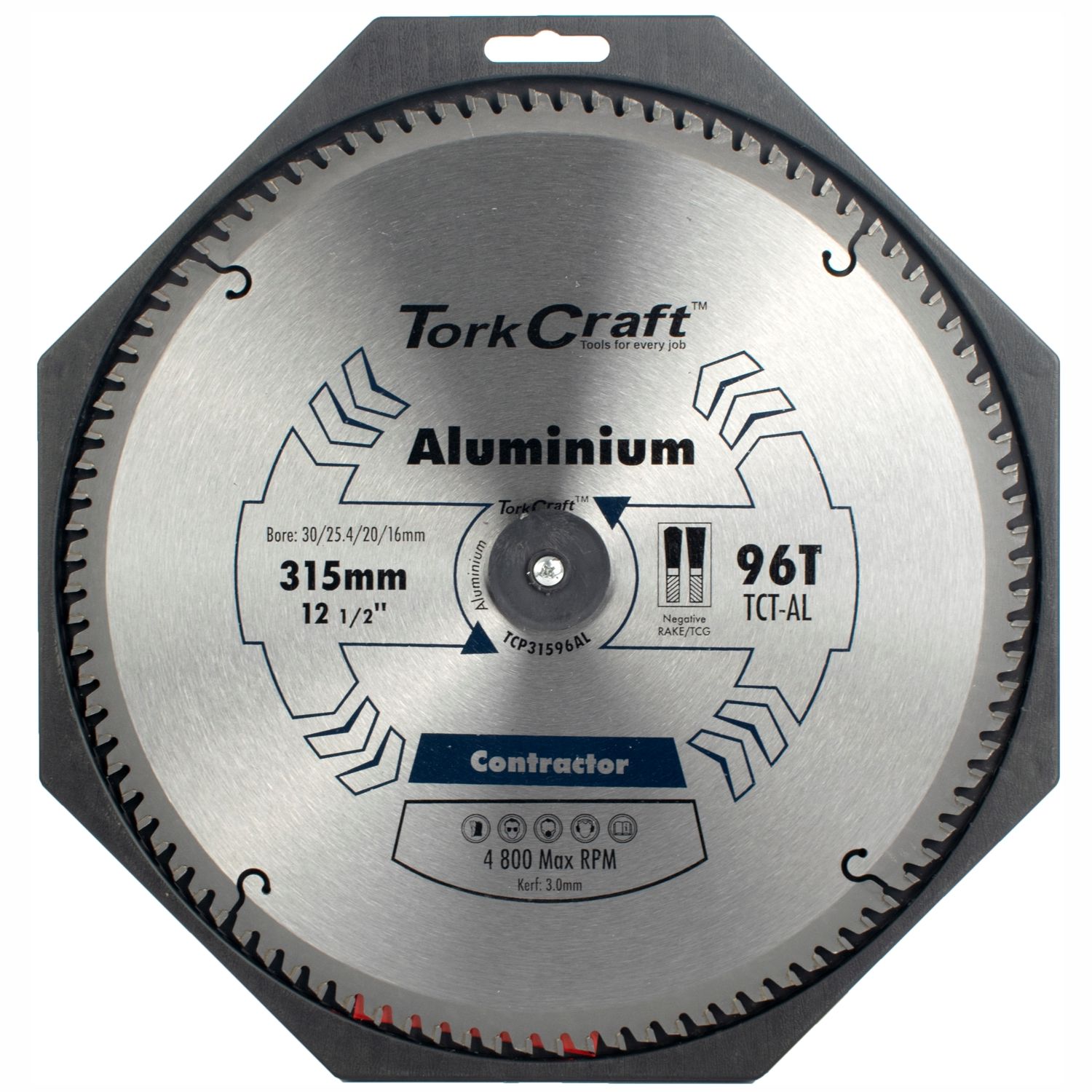 Blade Contractor Alum 315 X 96t 30/1/20/16 Aluminium Circular Saw Tct