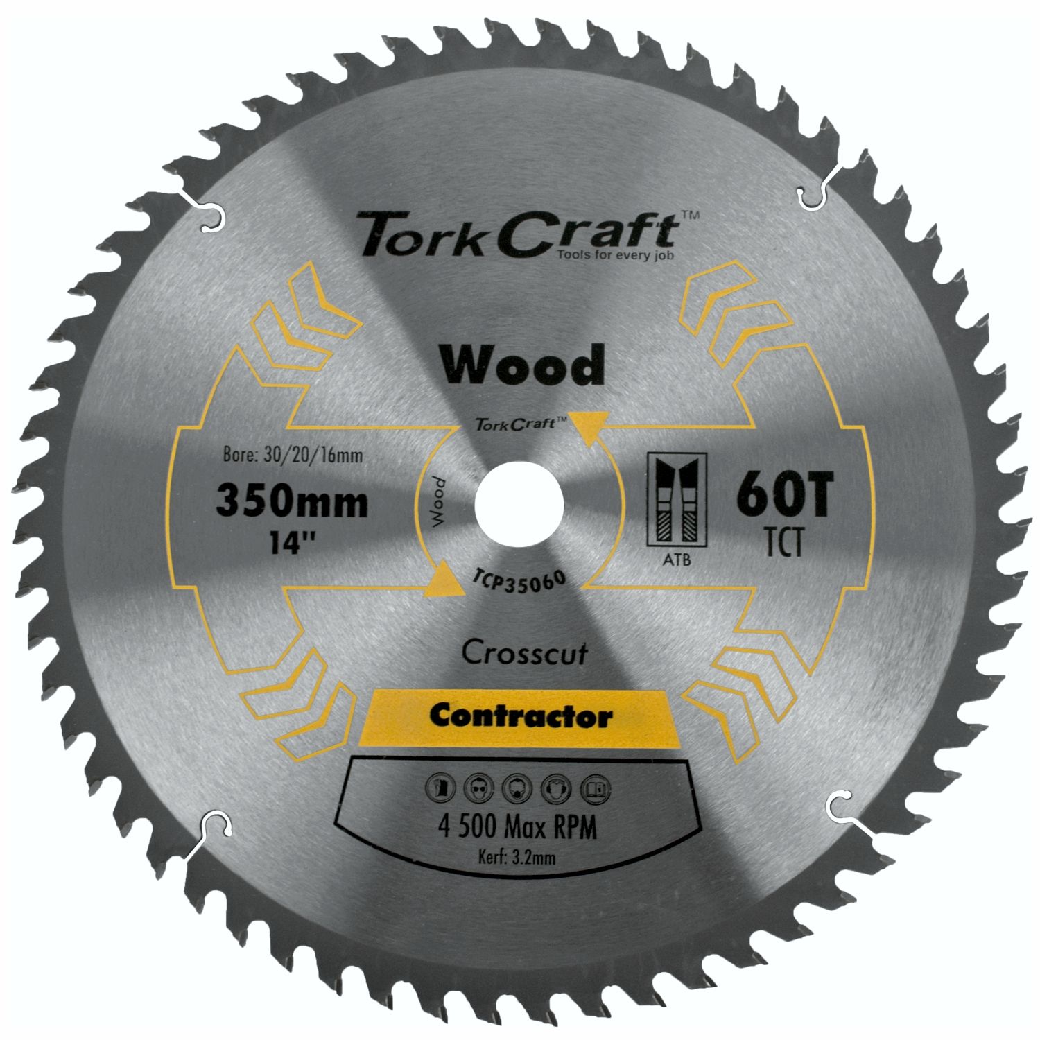 Blade Contractor 350 X 60t 30 Circular Saw Tct