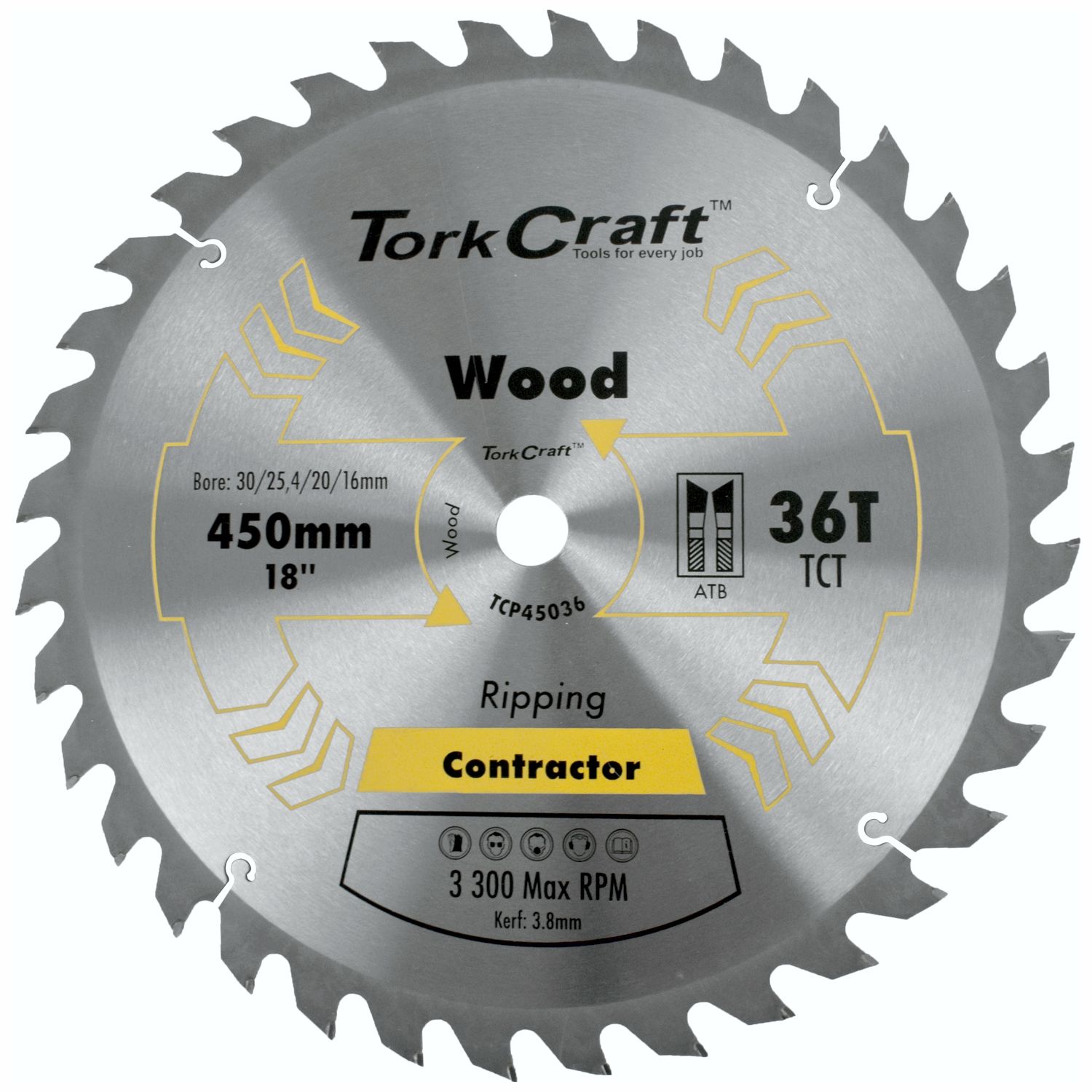 Blade Contractor 450 X 36t 30/1 Circular Saw Tct