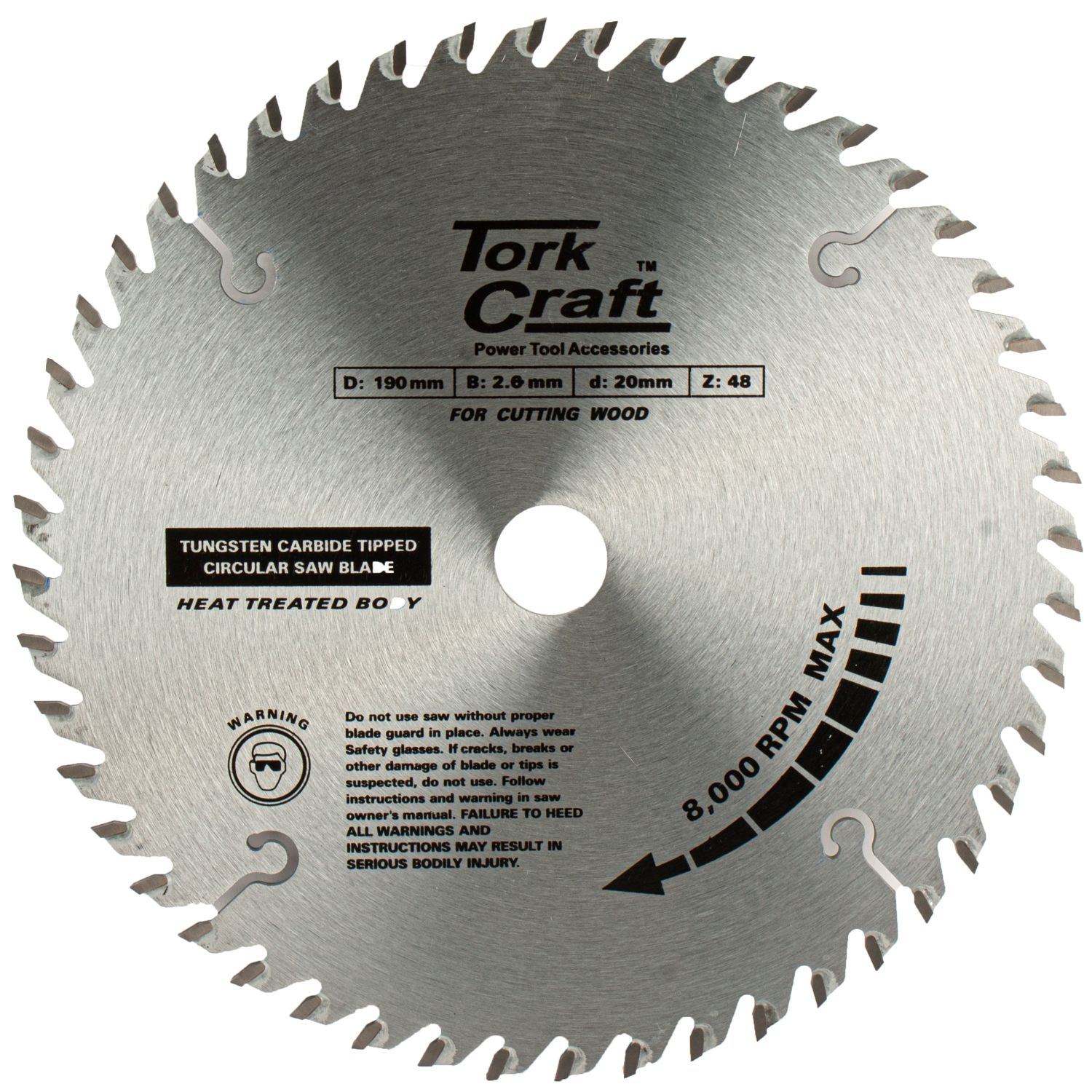 Blade Tct 190 X 48t 30/20/16 Tcg Positive Profesional Industrial