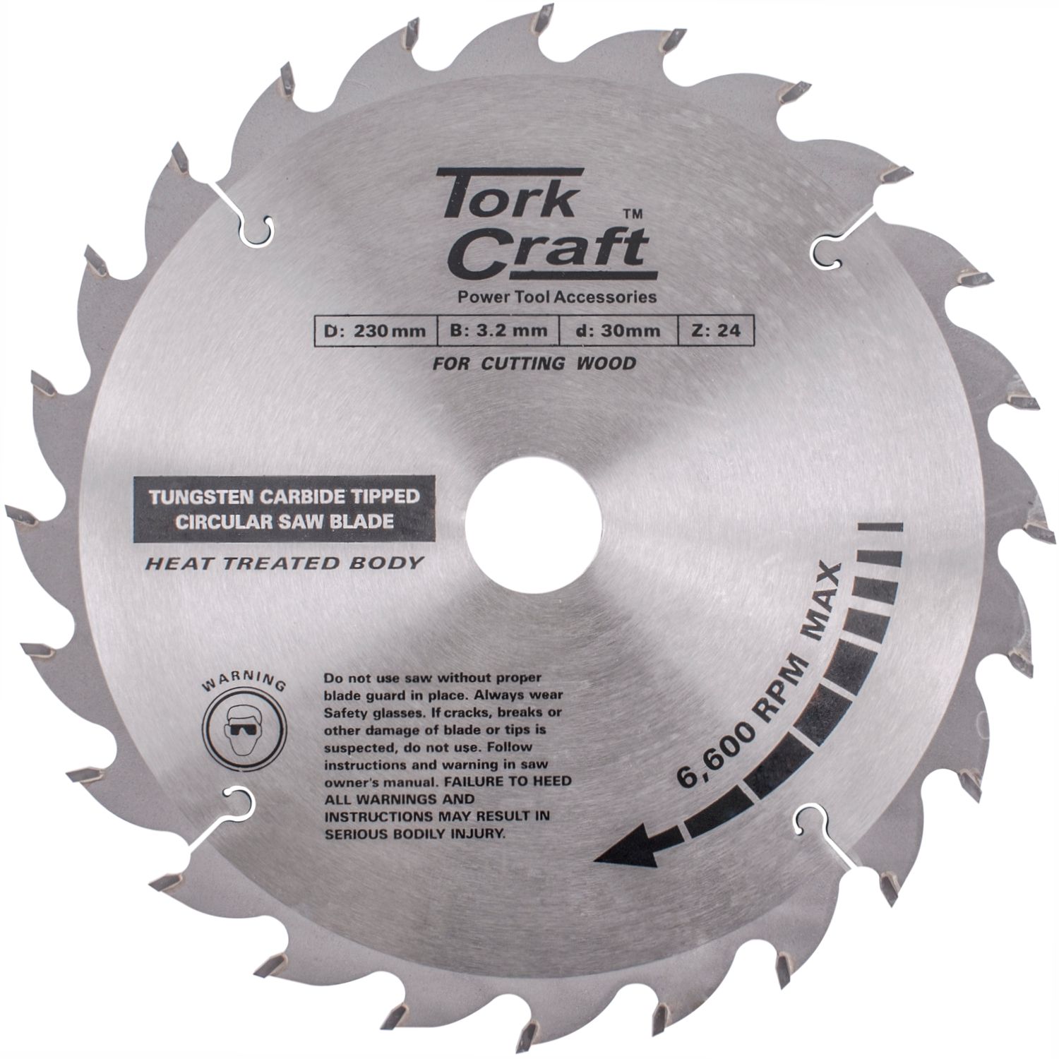 Blade Tct 230 X 24t 30/1/20 Atb Positive Profesional Industrial