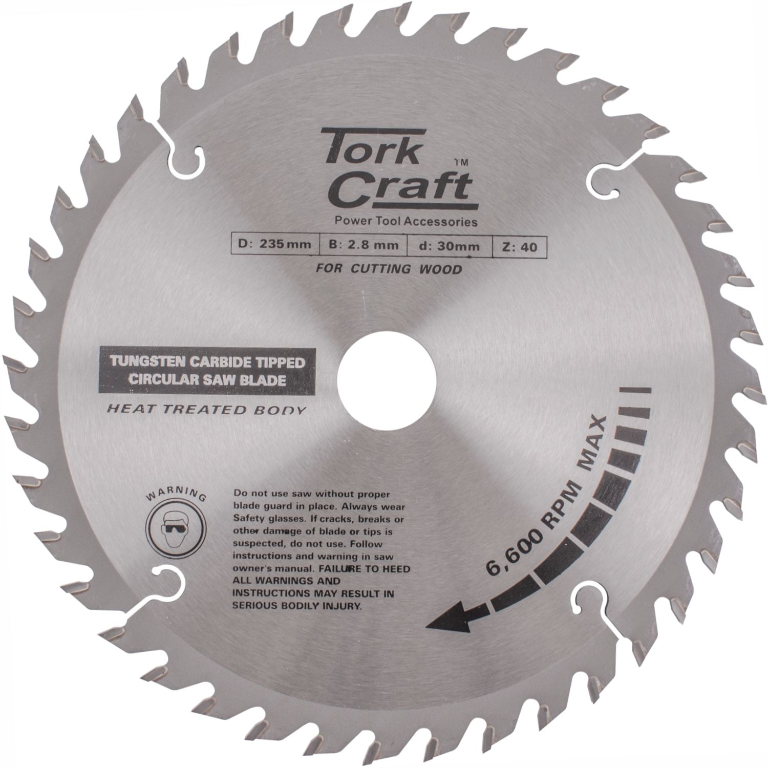 Blade Tct 235 X 40t 30/25/16 Atb Positive Profesional Industrial