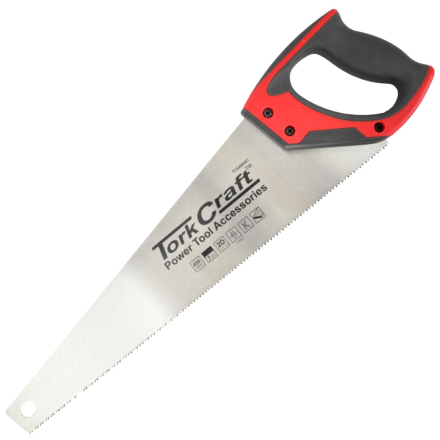 Hand Saw 450mm 7tpi 0.9mm Temp. Blade Abs Handle
