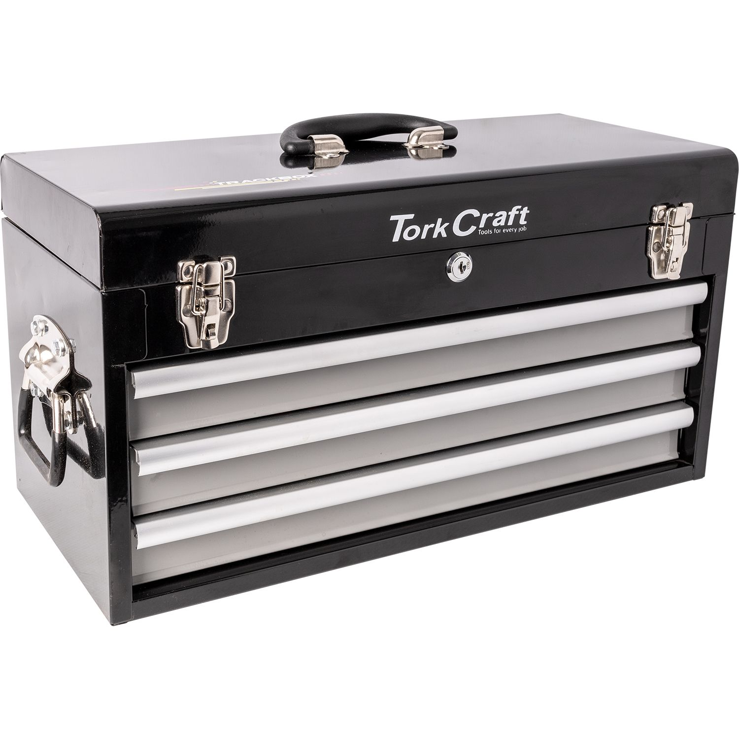 TORK CRAFT 154-Piece 3-Drawer Track Box Tool Set 535 x 255 x 315mm TCTB154