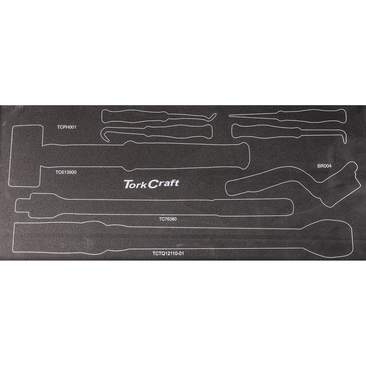 TORK CRAFT 154-Piece 3-Drawer Track Box Tool Set 535 x 255 x 315mm TCTB154