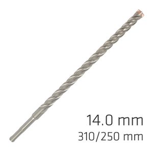 Force X 14.0 X 310/250 Sds-plus Rebar Drill Bit X4 Cutting Edges
