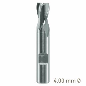 MAYKESTAG HSS-Co8 Slot End Mill 4mm Short Series 2 Flute Centre Cutting DIN 327 D
