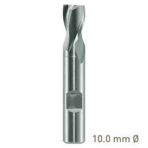 MAYKESTAG HSS-Co8 Slot End Mill 10mm Short Series 2 Flute Centre Cutting DIN 327 D