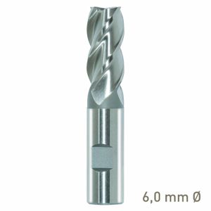 MAYKESTAG HSS-Co8 end mill 6mm short series DIN 844 K