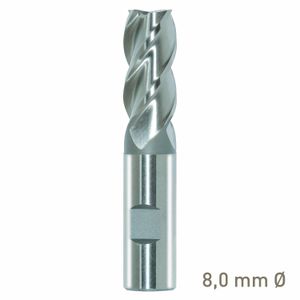 MAYKESTAG HSS-Co8 end mill 8mm short series DIN 844 K