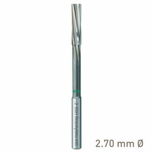 MAYKESTAG HSS-E NC machine reamer 2.70mm H7 left-hand spiral