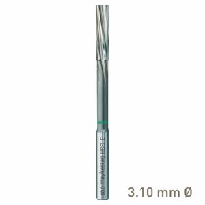 MAYKESTAG HSS-E NC machine reamer 3.10mm H7 left-hand spiral