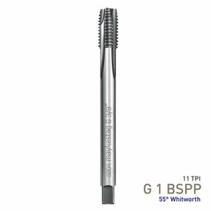 MAYKESTAG HSS-Co5 Machine Tap G 1 BSPP Straight Fluted Whitworth Pipe Thread
