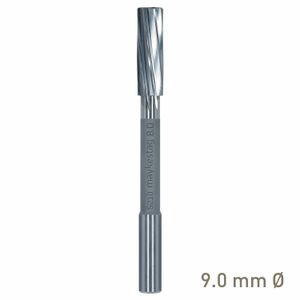 MAYKESTAG Solid Carbide NC Machine Reamer 9mm Left Hand Spiral H7 Form B