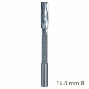MAYKESTAG Solid Carbide NC Machine Reamer 16mm Left Hand Spiral H7 Form B