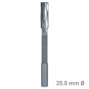 MAYKESTAG Solid Carbide NC Machine Reamer 20mm Left Hand Spiral H7 Form B