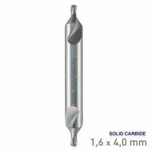 MAYKESTAG VHM Solid Carbide Centre Drill 1.6mm DIN 333 A