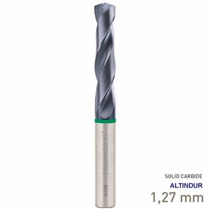 MAYKESTAG Speeddrill+ Universal Solid Carbide Stub Drill ALTINDUR 1.27mm DIN 6537K 3xD