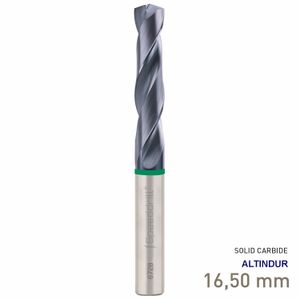 MAYKESTAG Speeddrill+ Universal Solid Carbide Stub Drill ALTINDUR 16.50mm DIN 6537K 3xD