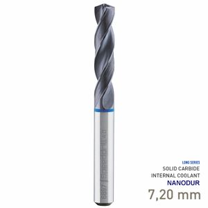 MAYKESTAG Speeddrill 4.0-Inox HPC Solid Carbide Drill 7.2mm 5xD NANODUR