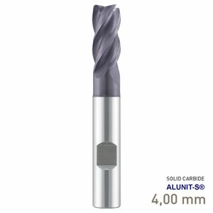 MAYKESTAG ECO Speedcut Solid Carbide Universal End Mill 4mm 4 Flute ALUNIT-S