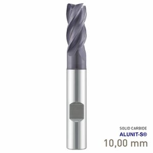 MAYKESTAG ECO Speedcut Solid Carbide Universal End Mill 10mm 4 Flute ALUNIT-S