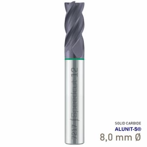MAYKESTAG Solid Carbide End Mill 8mm Speedcut Universal Long Series 4 Flute