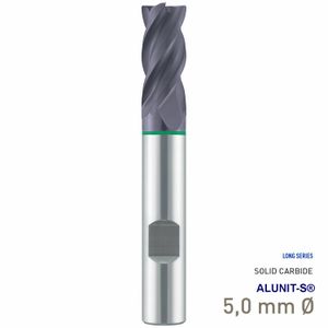 MAYKESTAG Solid Carbide HPC End Mill 5mm Speedcut-Universal Long Series 4 Flute
