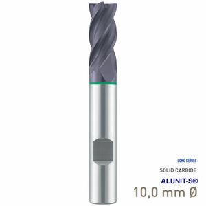MAYKESTAG Solid Carbide HPC End Mill 10mm Speedcut-Universal Long Series 4 Flute