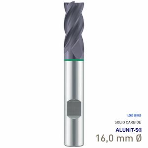 MAYKESTAG Solid Carbide HPC End Mill 16mm Speedcut-Universal Long Series 4 Flute
