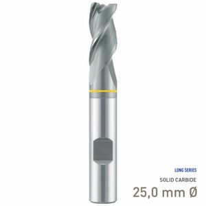 MAYKESTAG Solid Carbide End Mill Speedcut-Aluminium 25.00mm Z4 Weldon