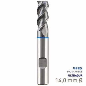 MAYKESTAG Speedcut 4.0-Inox Solid Carbide HPC End Mill 14mm Long Series 3 Flute