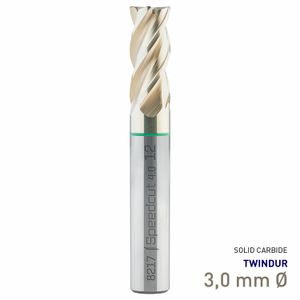 MAYKESTAG Speedcut 4.0 Universal HPC Solid Carbide End Mill 3mm Long Series 4 Flute