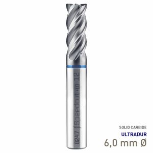 MAYKESTAG Speedcut 4.0-Inox HPC Solid Carbide End Mill 6mm Long Series 4 Flute