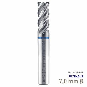 MAYKESTAG Speedcut 4.0-Inox HPC Solid Carbide End Mill 7mm Long Series 4 Flute