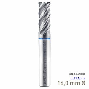 MAYKESTAG Speedcut 4.0-Inox HPC Solid Carbide End Mill 16mm Long Series 4 Flute