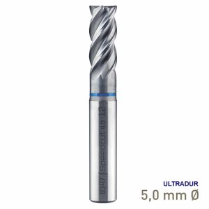 MAYKESTAG VHM Speedcut 4.0-Inox HPC End Mill 5mm Long Series 4 Flute Ultradur