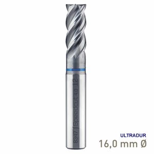 MAYKESTAG VHM Speedcut 4.0-Inox HPC End Mill 16mm Long Series 4 Flute Ultradur