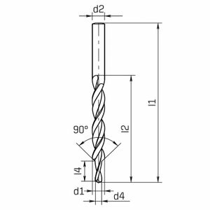 MAYKESTAG HSS Subland Drill M8 15 x 8.4mm DIN 8374 RN-Fine 90° Steamed