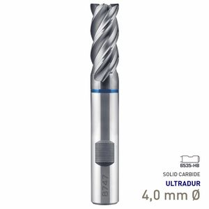 MAYKESTAG Speedcut 4.0-Inox ULTRADUR HPC Solid Carbide End Mill 4mm Long Series 4 Flute