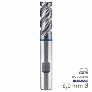 MAYKESTAG Speedcut 4.0-Inox ULTRADUR HPC Solid Carbide End Mill 6mm Long Series 4 Flute