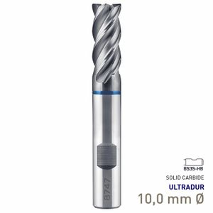 MAYKESTAG Speedcut 4.0-Inox ULTRADUR HPC Solid Carbide End Mill 10mm Long Series 4 Flute