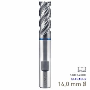MAYKESTAG Speedcut 4.0-Inox ULTRADUR HPC Solid Carbide End Mill 16mm Long Series 4 Flute