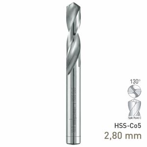 MAYKESTAG HSS-Co5 Stub Drill 2.8mm Extra Short Series DIN 1897 PZ