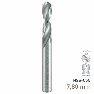 MAYKESTAG HSS-Co5 Stub Drill 7.8mm Extra Short Series DIN 1897 PZ