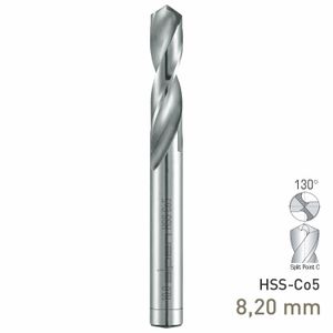 MAYKESTAG HSS-Co5 Stub Drill 8.2mm Extra Short Series DIN 1897 PZ