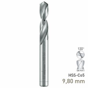MAYKESTAG HSS-Co5 Stub Drill 9.8mm Extra Short Series DIN 1897 PZ