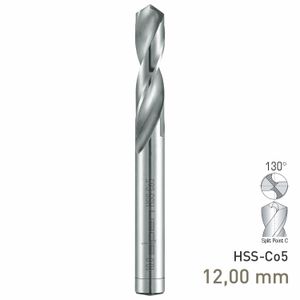 MAYKESTAG HSS-Co5 Stub Drill 12mm Extra Short Series DIN 1897 PZ